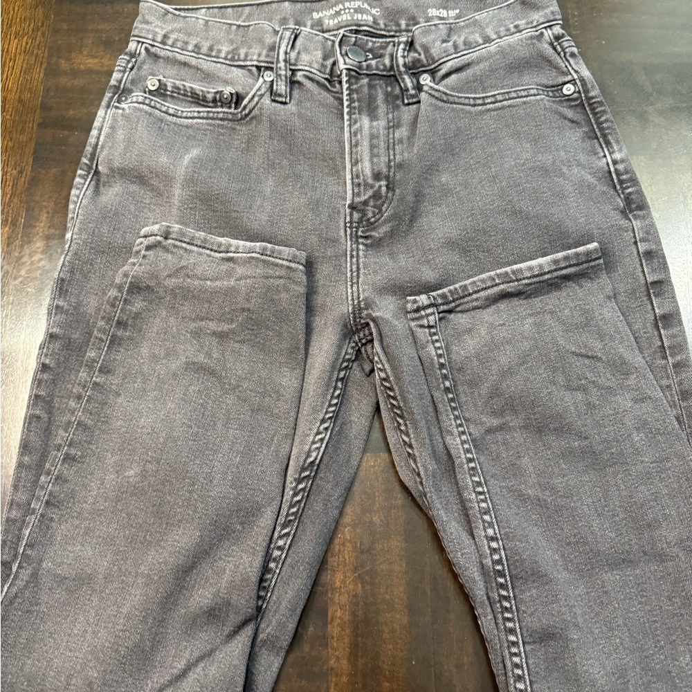 Banana Republic Charcoal Travel Jeans Size 28x28